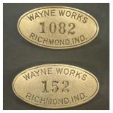 (2) Wayne Works Badges, Richmond, IN
