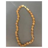 Glass beaded necklace