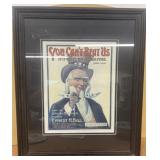 Uncle Sam frame print