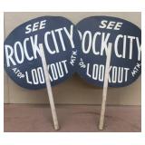 See rock city, antique fans advertising