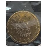 1853 California Gold 1/2 Dollar Indian Head Token
