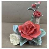 Rose Ceramic Figurine