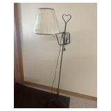 Floor lamp with heart shaped top