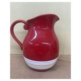 Red white water, pitcher
