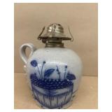 Stoneware Decorated Lamp, Salmon Falls Pottery