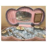 Antique vanity travel set