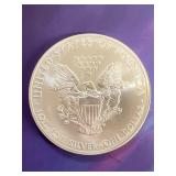 1 ounce silver eagle dollar coin