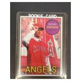 Shohei Ohtani rookie baseball card first A