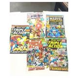 Marvel comics, triple action and double feature