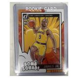 Bronny James Donruss, rookie basketball card b