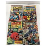Marvel comics double feature Captain America,