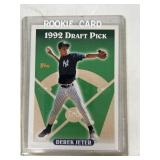 1992 Derek Jeter draft pick rookie card