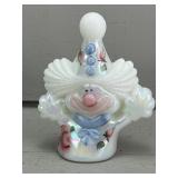 Fenton Signed Opalescent Clown