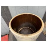 6 Gallon Stoneware Crock- Has A Hairline Crack
