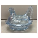Fenton Blue Hen on Nest