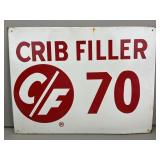 Original Crib Filler Metal Sign 18x13.5