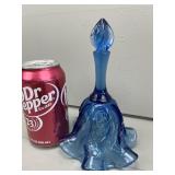 Fenton Blue Paisley Swirl Bell