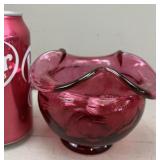 Fenton Red Rose Bowl/Vase