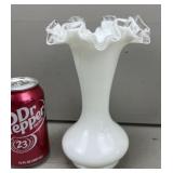 Fenton Silver Crest Ruffled Vase