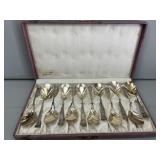 (12) Antique Sterling Silver Serving Spoons