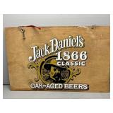 2-Sided Hanging Wood Jack Daniels Sign 22x14