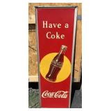 Oig. 1948 Coca-Cola Sign Approx.18x54