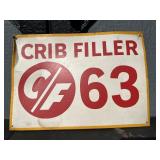 Original Crib Filler Metal Sign 18x12.5