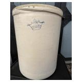 15 Gallon Crown Stoneware Crock-Hairline on Side