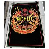 Rare 1981 AC/DC Black Light Poster 23x35