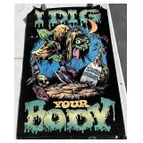 1970s Black Light Poster 21x32