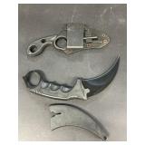 (2) claw knives