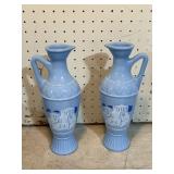 Baby blue decorative vases/pitchers