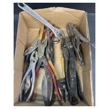 Wrenches, clippers vice grips tool lot
