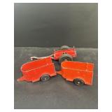 Diecast Tootsie toy horse trailers