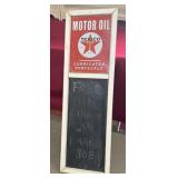 Texaco advertising sign chalkboard