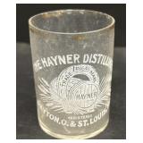 Hayner distilling co shot glass