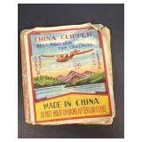 Rare China, clipper paper label, firecracker