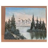 Hand painted prison art on board by Jim Edwin