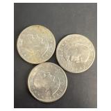 (3) Susan B Anthony Dollar Coins