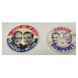 1964 PRESIDENTIAL CAMPAIGN BUTTONS
