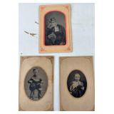 Mother and children TIN TYPES