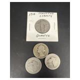 (4) silver quarters