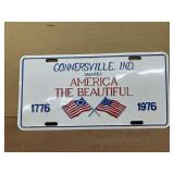 Connersville, Indiana license plate