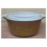 Pyrex early American casserole dish