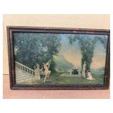 Framed print 1925 Atkins Fox of girls dancing