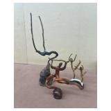 Folk art, handmade wooden figures