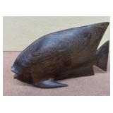 Indian wood carve fish