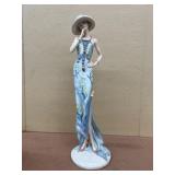 Dressed up, lady statue