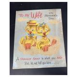 Vintage Mother's Day card 12' x 10'