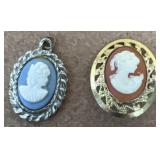 Cameo pendant and pin